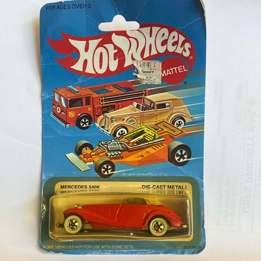 Hot Wheels Mercedes 540K 3911 Die-Cast Metal